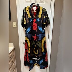Colorful Graphic Maxi Dress